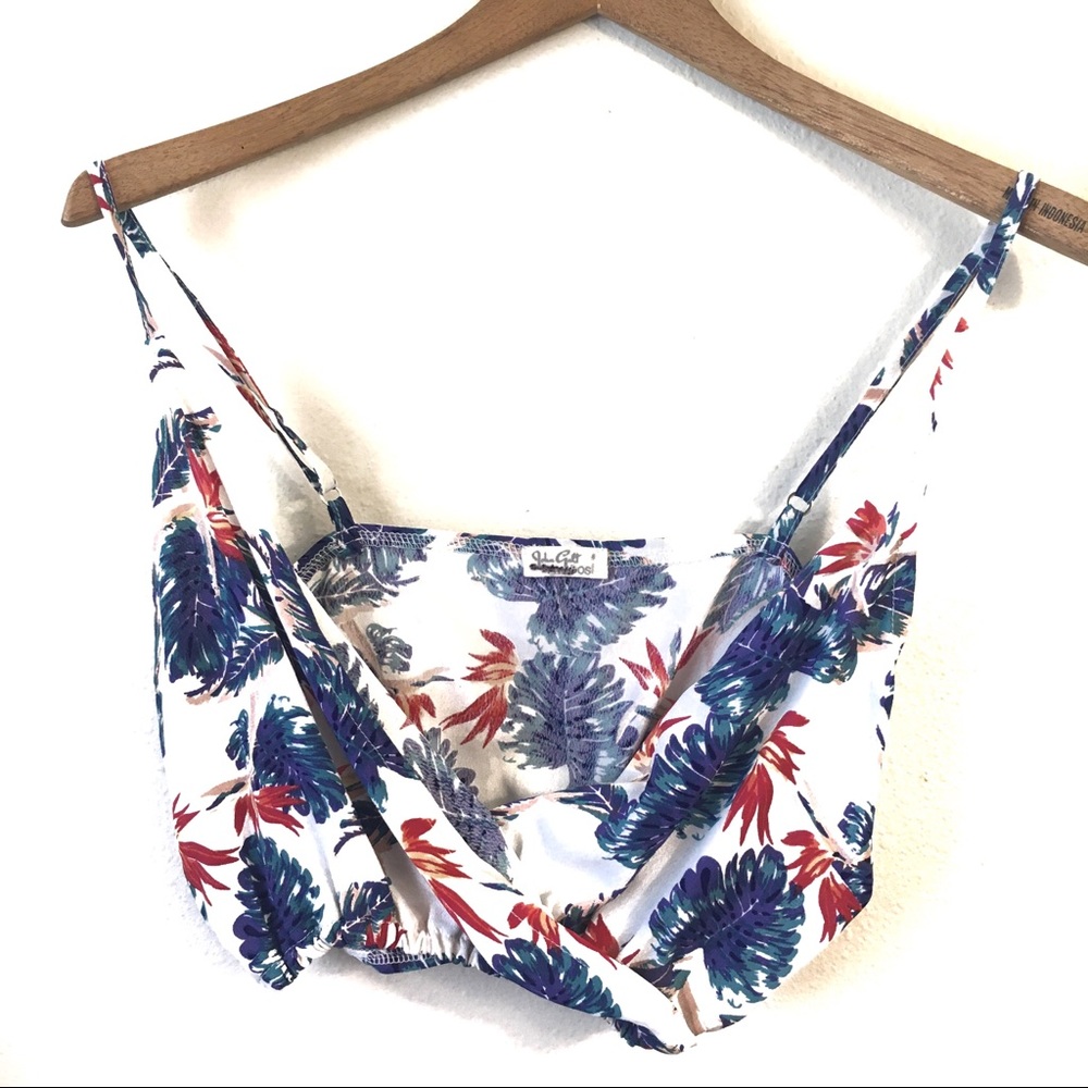 John Galt Cropped Tank Bralette W/Elastic Hem Top